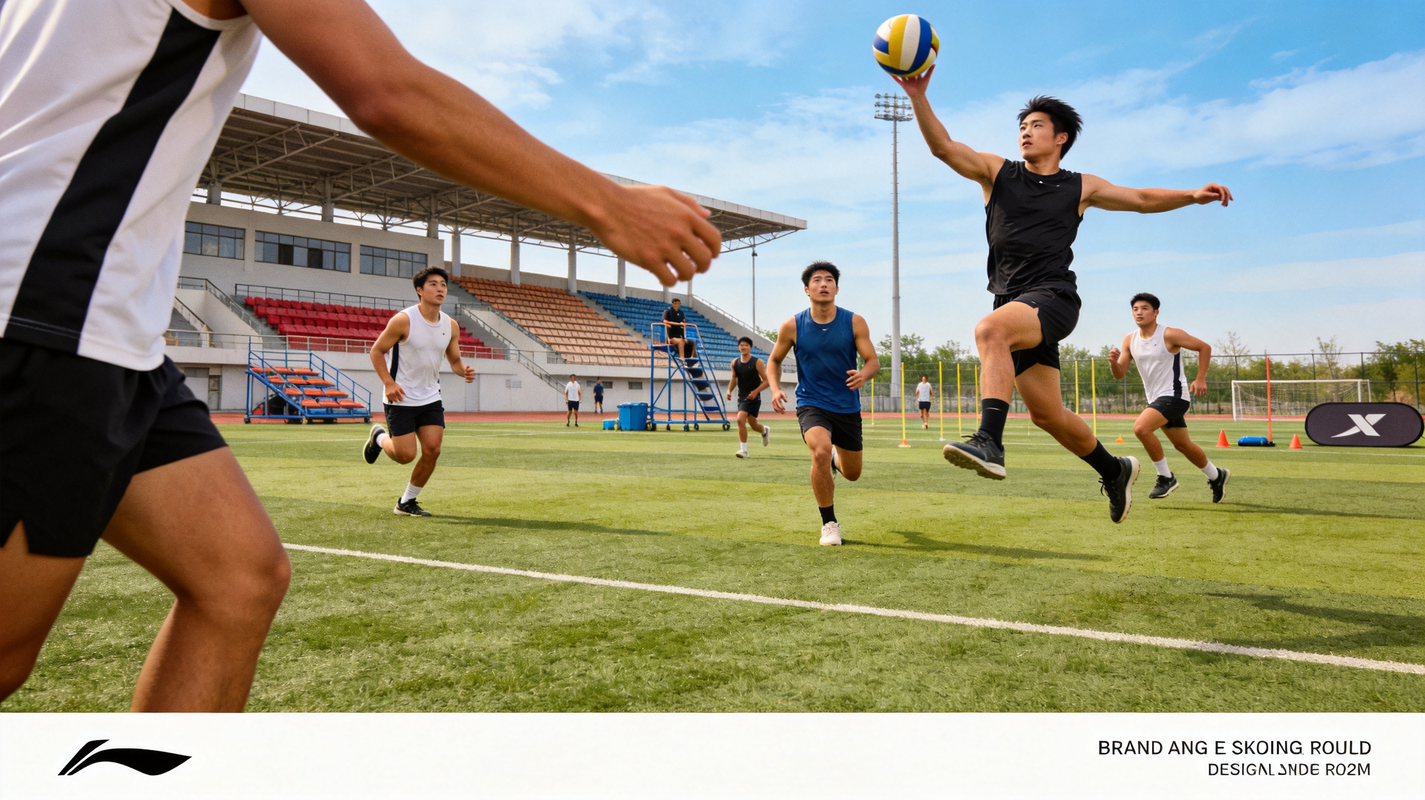 必一运动B-Sports品牌主视觉，展现充满活力的运动场景